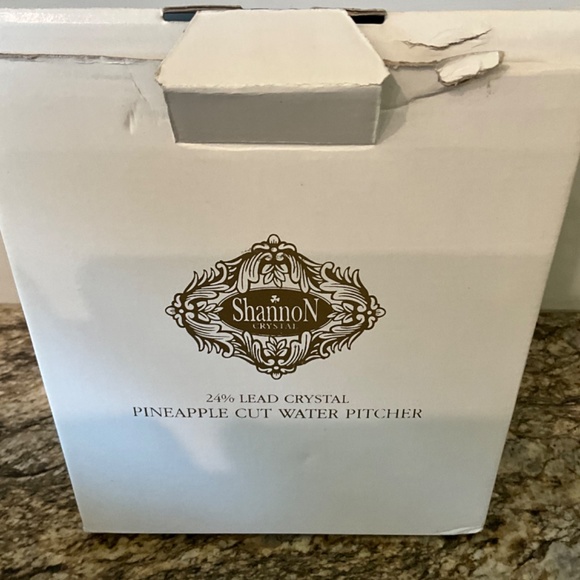 Shannon lead Crystal pitcher and glasses - Picture 3 of 4